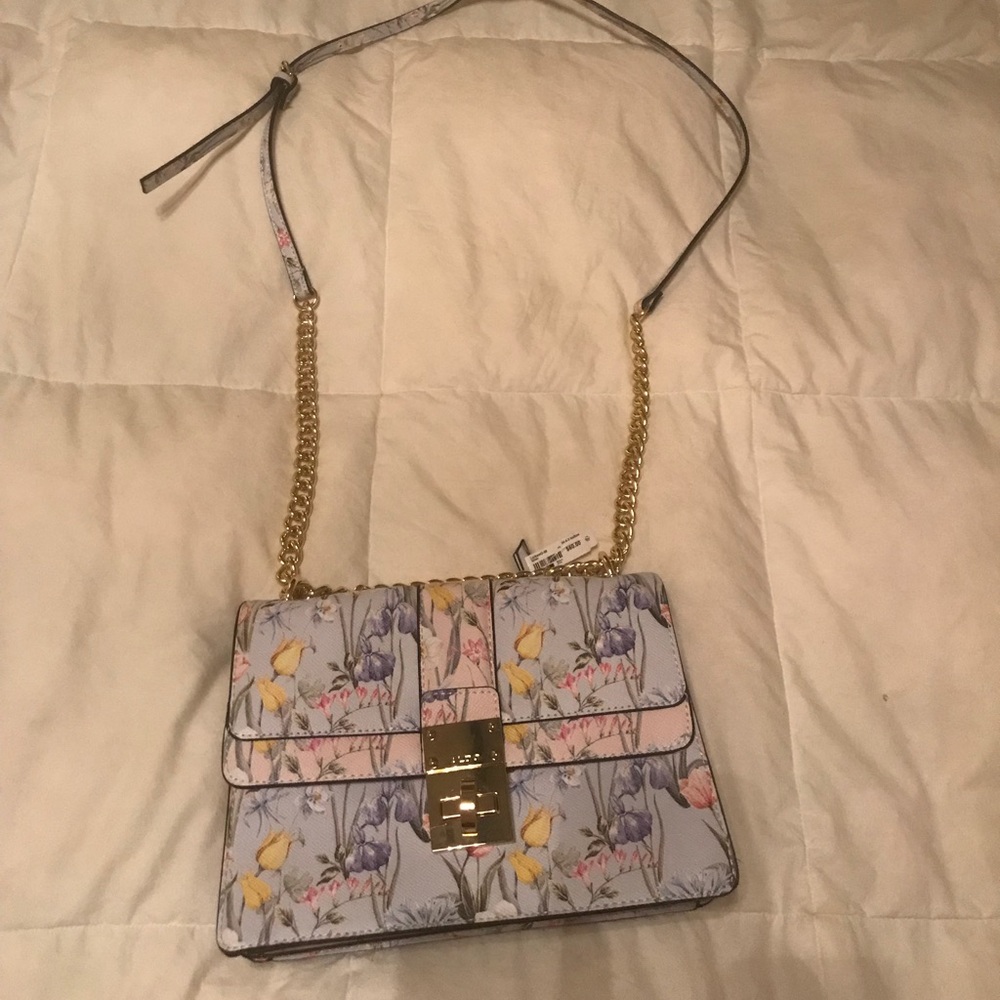 Aldo pastel floral cross-body purse!